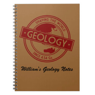 Geology- Shaping the World Logo (Asia/Australia) Notebook