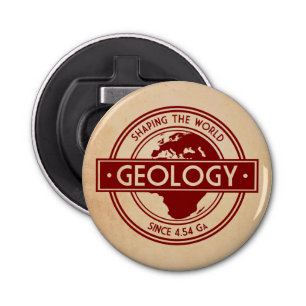 Geology- Shaping the World Logo (Europe) Bottle Opener