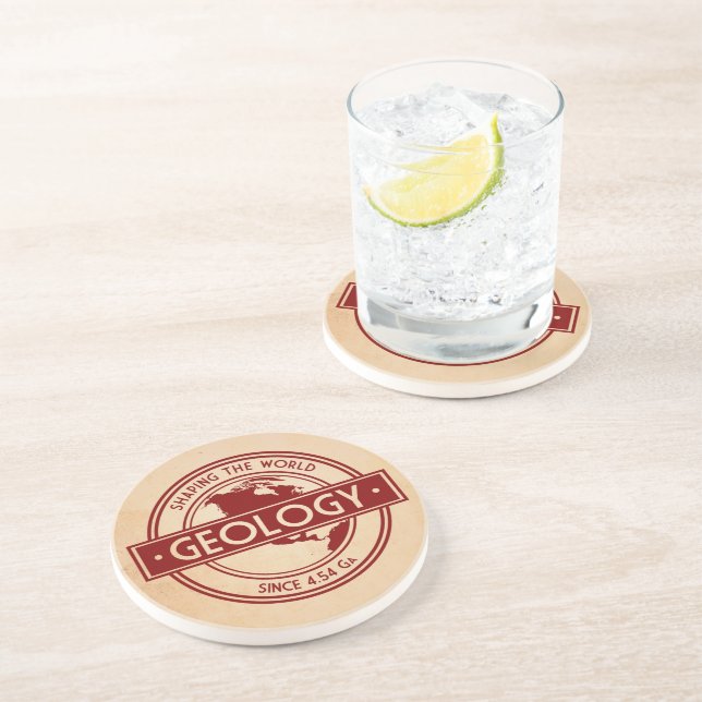 Geology- Shaping the World Logo (North America) Coaster (Side)