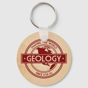 Geology- Shaping the World Logo (North America) Keychain