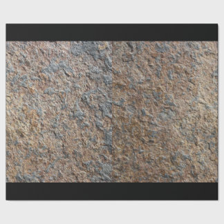 Geology Slate Stone Rustic Texture for Geologists Wrapping Paper