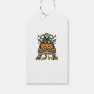 Geology Teacher You Cant Scare Me Halloween Skelet Gift Tags