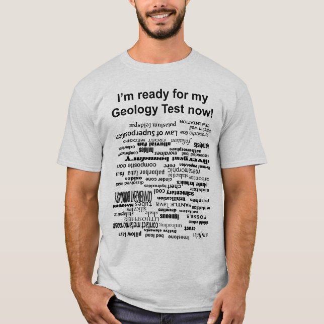 Geology Test T-Shirt (Front)