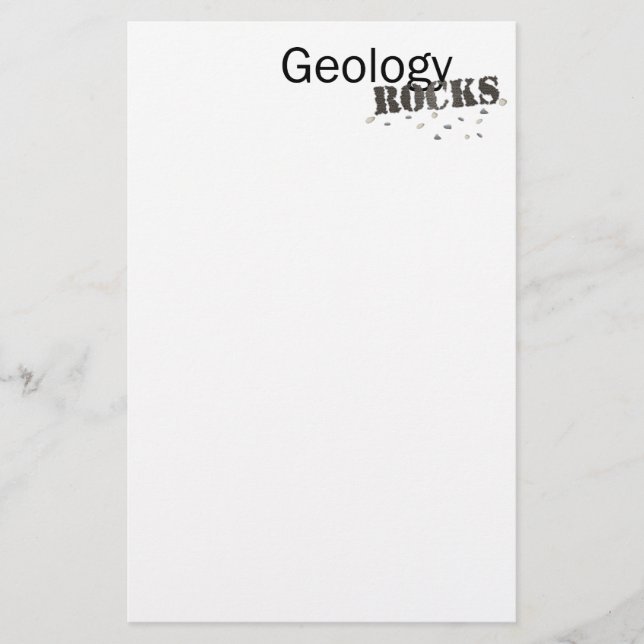 GeologyRocks! Stationery (Front)