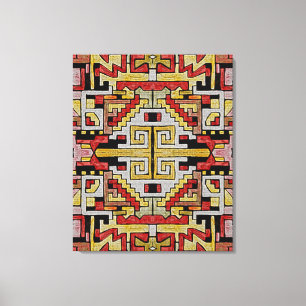 Geomethric Tribal/Ethnic Pattern Canvas Print