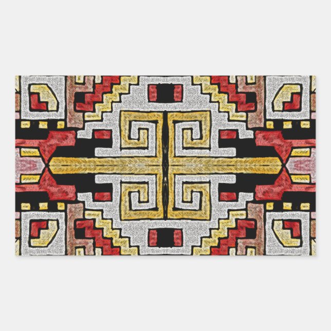 Geomethric Tribal/Ethnic Pattern Sticker (Front)