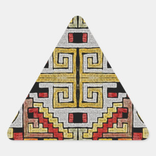 Geomethric Tribal/Ethnic Pattern Triangle Sticker