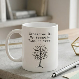 Geometree Favourite Tree Funny Math Nature Design Coffee Mug