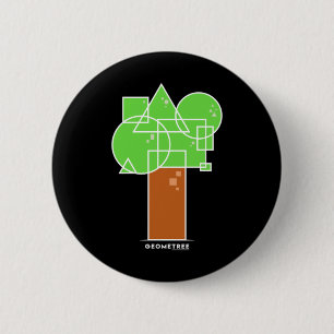 Geometree I 2 Inch Round Button