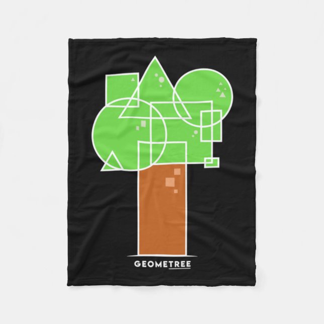 Geometree I Fleece Blanket (Front)