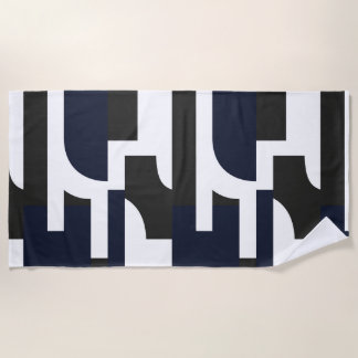 Geometría para sostenerse beach towel