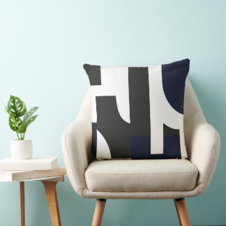 Geometría para sostenerse throw pillow