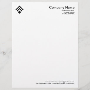 Geometric 02 - Black Letterhead