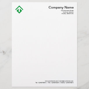 Geometric 03 - Grass Green Letterhead