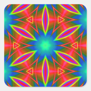 Geometric 160614 (01) square sticker