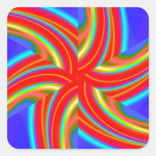Geometric 160614 (04) square sticker
