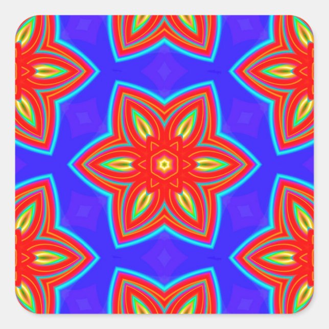 Geometric 160614 (05) square sticker (Front)