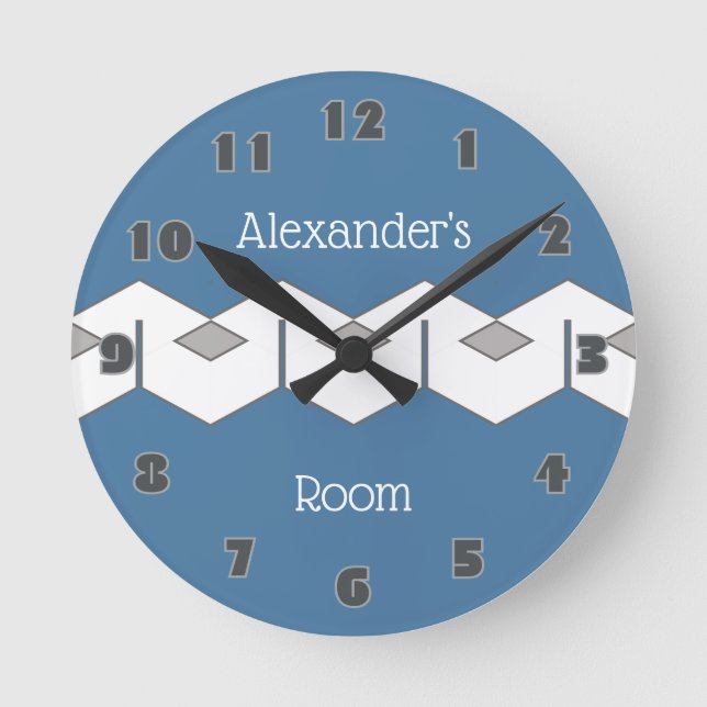 Geometric 1 round clock (Front)