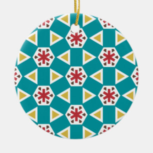Geometric 230614 (01) ceramic ornament