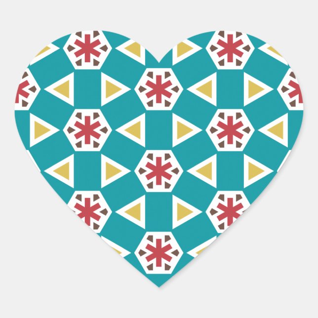 Geometric 230614 (01) heart sticker (Front)