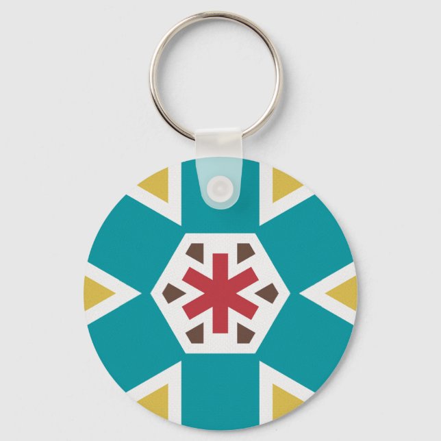 Geometric 230614 (01) keychain (Front)