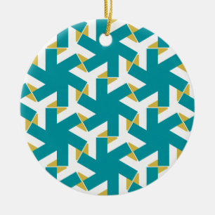 Geometric 230614 (03) ceramic ornament