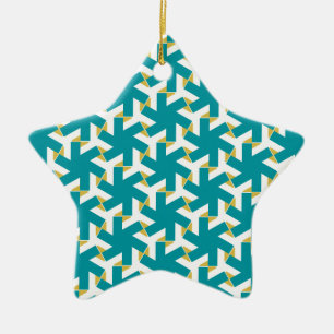 Geometric 230614 (03) ceramic ornament