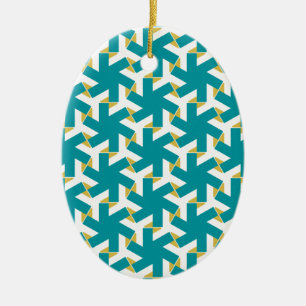 Geometric 230614 (03) ceramic ornament
