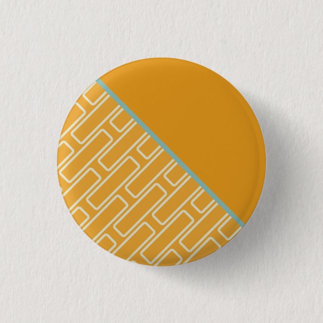 Geometric 2 Abstract Pattern 1 Inch Round Button (Front)