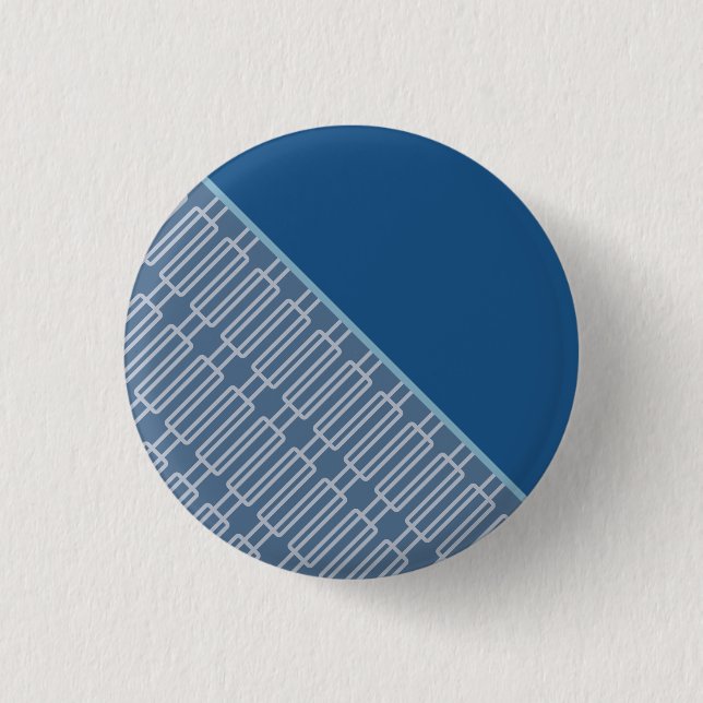 Geometric 2 Abstract Pattern 1 Inch Round Button (Front)