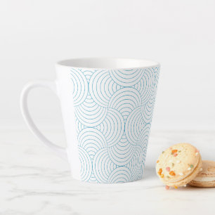 geometric #2 latte mug
