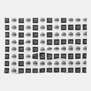 Geometric 2 Logo Pattern Design Kitchen Towel