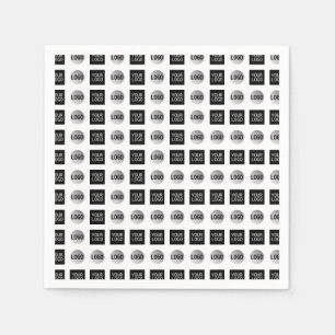 Geometric 2 Logo Pattern Design Napkin