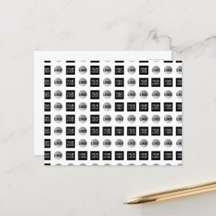 Geometric 2 Logo Pattern Design Postcard