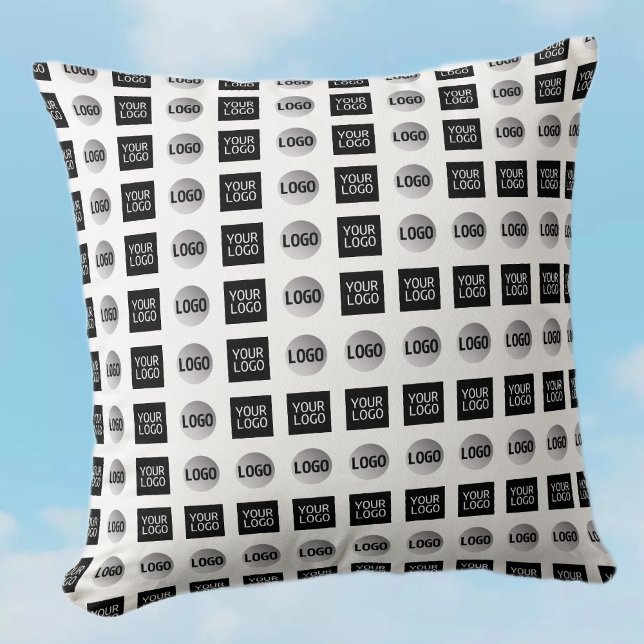Geometric 2 Logo Pattern Design Throw Pillow (Creator Uploaded)