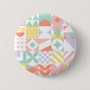 geometric #32 2 inch round button