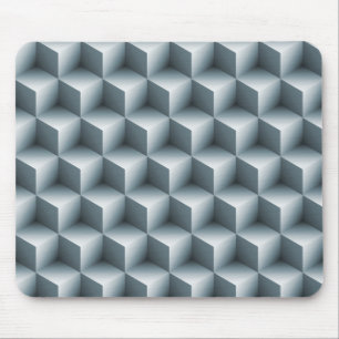 Geometric 3D Cubes Mouse Pad