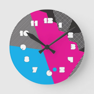 Geometric 80s Wall Clock