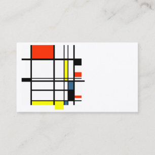 Geometric a la Mondrian business card