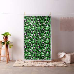 Geometric Abstract 050919 - Spring Green Fabric
