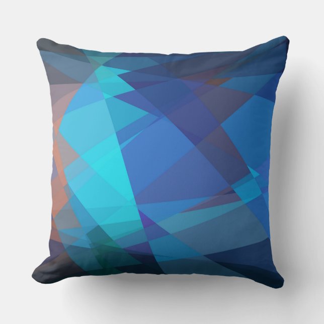 Geometric Abstract Art #16 Throw Pillow (Front)