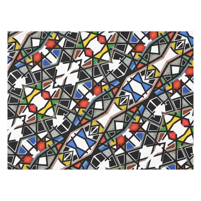 Geometric Abstract Art Blanket Tablecloth (Front (Horizontal))