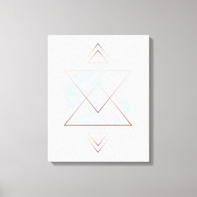 Geometric Abstract Art Design Canvas Print (Front)