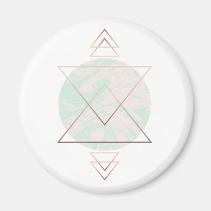 Geometric Abstract Art Design Magnet