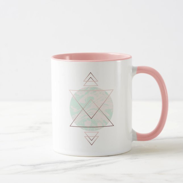 Geometric Abstract Art Design Mug (Right)