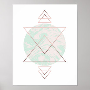 Geometric Abstract Art Design Poster