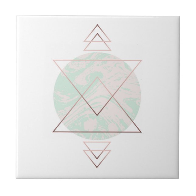 Geometric Abstract Art Design Tile (Front)