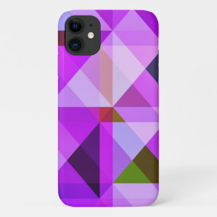 Geometric Abstract Art Lavender Purple iPhone 11 Case