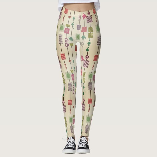 geometric abstract bauhaus leggings (Front)