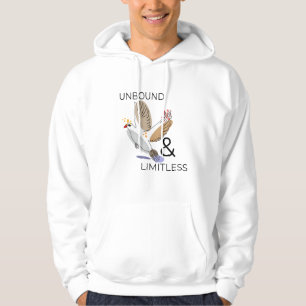 Geometric Abstract Bird in Flight Hoodie